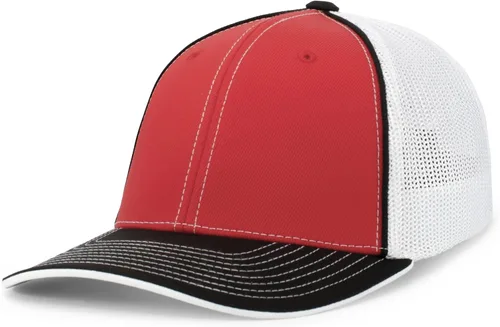 Vista 71 de Pacific Headwear Gorra unisex Pacific Headwear Trucker Flexfit® para adultos Grafito/Negro/Negro