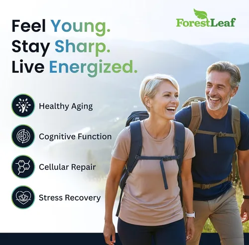 Vista 3 de Suplemento NAD+ - 500 mg de NAD Plus puro para energía, concentración, piel y apoyo antienvejecimiento - Suplementos NAD sin gluten sin OMG