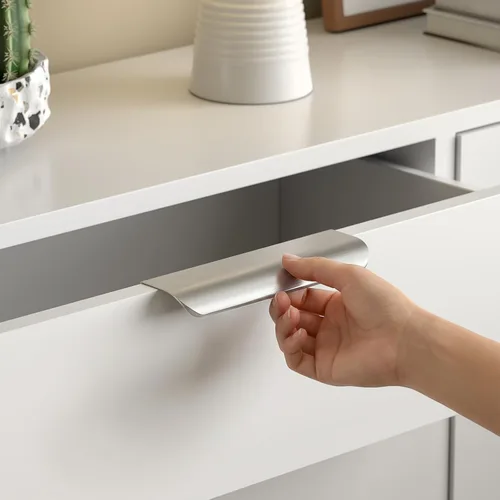 Vista 29 de Goldenwarm Paquete de 6 manijas de gabinete de cocina de 3 pulgadas, tiradores negros para armarios, tiradores de borde, accesorios de cocina negros