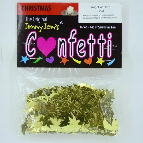 Vista 2 de Confeti Angel con cuerno dorado - Paquete al por menor #8971 QS0
