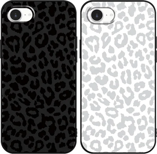 Vista 12 de Paquete de 2 fundas de teléfono con bonito estampado de guepardo para iPhone 7/8/SE 2020 / SE 2022 de 4.7 pulgadas, diseño de leopardo de lujo