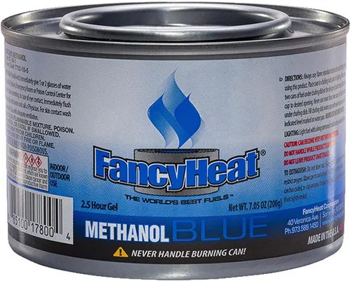 Vista 2 de Methanol - Combustible de cocina de entretenimiento de 7 onzas, paquete de 12 latas de gel para rozar