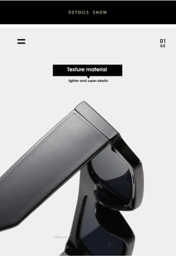 Vista 5 de Gafas de sol de sombreado con montura pequeña para hombres y mujeres, decoración de calle (color G, tamaño mediano)