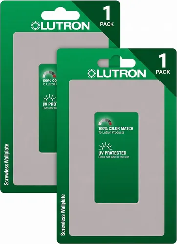 Vista 23 de Lutron Claro - Placa de pared de 1 banda (paquete de 6) CW-1-AL-6 almendra