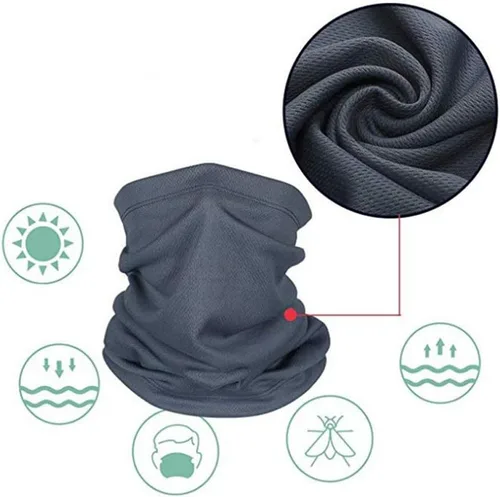 Vista 7 de YEKEYI - Funda protectora para la cara de verano, protección UV, bufanda para la cara, cuello, polaina, pañuelo mágico, protector solar
