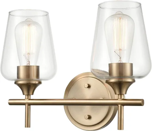 Vista 12 de ML Lighting Ashford - 3 tocador de baño ligero, 10.25 pulgadas de alto y 22 pulgadas de ancho, acabado de níquel cepillado cepillado níquel