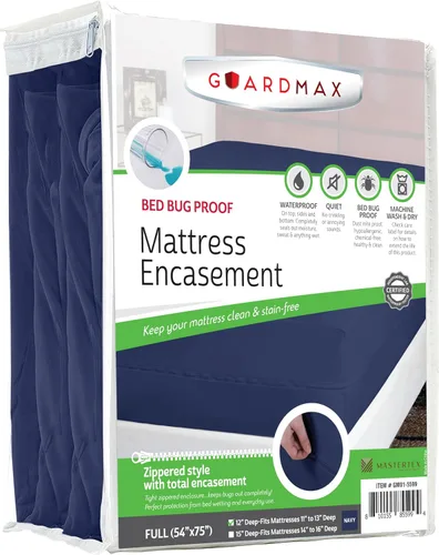 Vista 60 de Protector de colchón Guardmax con cremallera funda contra insectos para cama 100% impermeable suave, hipoalergénico y transpirable