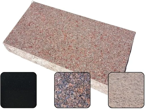 Vista 7 de Lápida de granito 24"x12"x4" Compañero Doble Gris