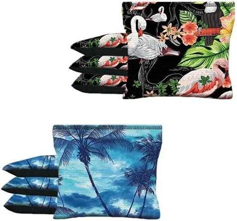 Vista 10 de BackYardGamesUSA El cangrejo azul tropical de encargo 8 ACA regulación hecha a mano de encargo Cornhole empaqueta B81