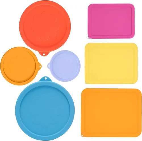 Vista 10 de LUVCOSY Tapa rectangular de silicona para almacenamiento de 11 tazas de repuesto para cuencos de vidrio Pyrex 7212-PC, (recipiente no incluido)