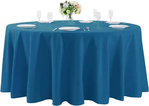 Vista 70 de Mantel rectangular de tela de poliéster lavable de 60 x 120 pulgadas, para decoración de bodas, fiestas, comedores, banquetes