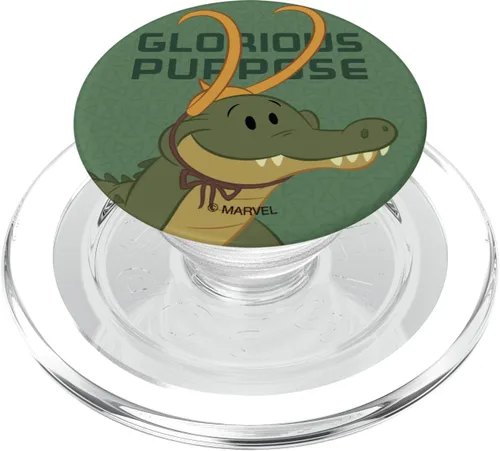 Vista 8 de Marvel Loki Variants Alligator Loki Glorious Purpose PopSockets intercambiables PopGrip