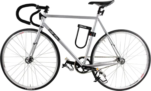 Vista 4 de Kryptonite Keeper Bike U-Lock estándar con cable de acero trenzado + casco Retrospec Lennon para bicicleta