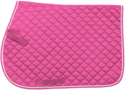 Vista 7 de Tough 1 EquiRoyal - Almohadilla cuadrada acolchada de algodón para silla inglesa Negro