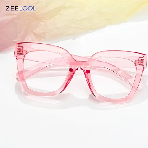 Vista 11 de Zeelool Gafas de luz azul para mujer de moda de tira cuadrada de moda gafas de computadora gafas antifatiga ocular Malcolm JGA000269-22B