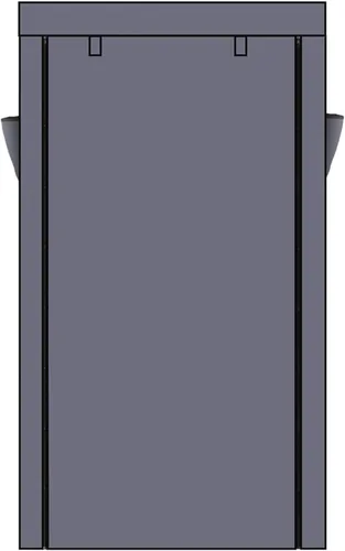 Vista 6 de BNSPLY Zapatero de tela no tejida de 10 niveles, estante grande para zapatos con cubierta a prueba de polvo, 2 bolsillos laterales organizador