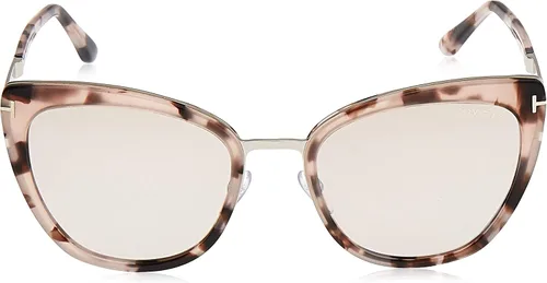 Vista 2 de Tom Ford Simona FT 0717 - Gafas de sol unisex color rosa y marrón