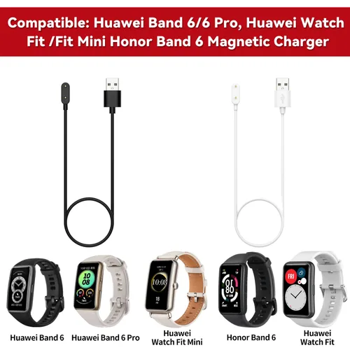 Vista 2 de TenCloud Cable de carga para reloj inteligente compatible con Huawei Band 10 9 8 7 6