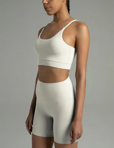 Vista 4 de Colorfulkoala Dreamlux - Sujetadores deportivos con tiras y lazo para mujer, diseño de impacto ligero, para entrenamiento y yoga