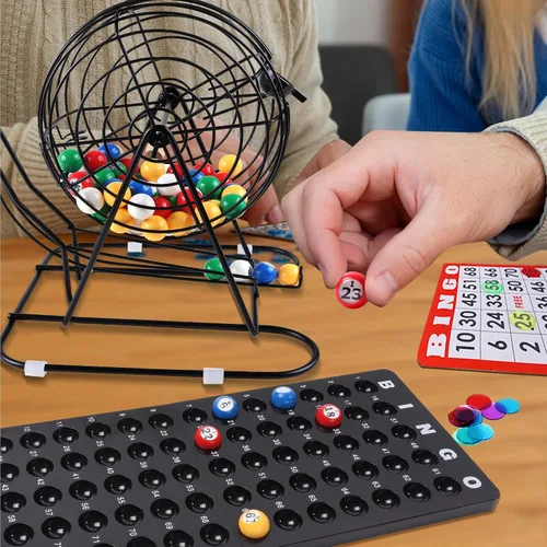 Vista 7 de Juego de bingo de lujo GSE para fiestas de amigos, noches de juego
