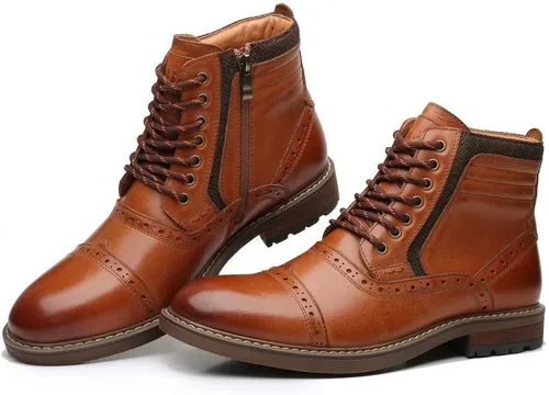 Vista 2 de Arkbird Mens Chelsea Boots, Stylish and Comfort Leather Chukka Ankle Boots with Zipper