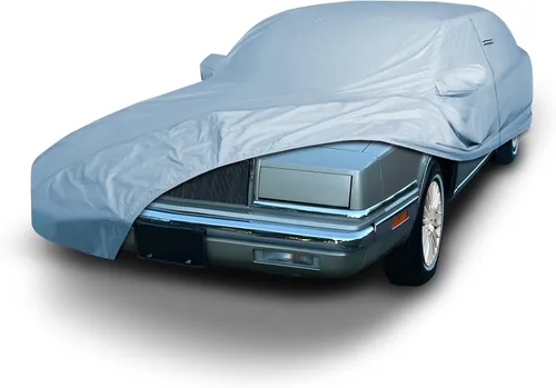 Vista 73 de iCarCover Funda de automóvil personalizada Premium para Chrysler Imperial 1957-1975, resistente, impermeable, para todo tipo de clima, lluvia Negro