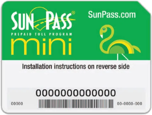 Vista 3 de Pegatina Mini Sun Pass de Florida SunPass - Nueva versión
