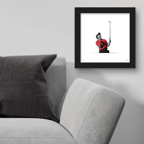 Vista 3 de Trends International Gallery Pops Tiger Woods - Póster de pared de tigre, 12 x 12 pulgadas, versión de marco negro
