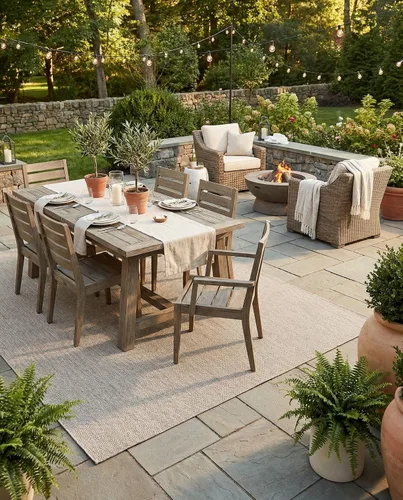 Vista 41 de Rugs.com Outdoor Solid Collection - Alfombra de pelo plano beige de 2 x 3 pulgadas, perfecta para entradas, cocinas, rincones de desayuno, piezas