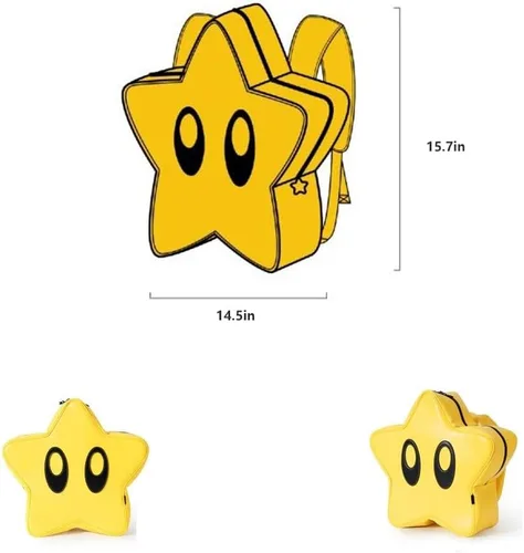 Vista 6 de FENGJINRUHUA Linda mochila escolar de puntada con orejas grandes para niños y niñas, mochila de viaje escolar de dibujos animados