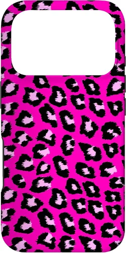 Vista 30 de McBling - Carcasa para iPhone 17, diseño de leopardo y guepardo rosa intenso