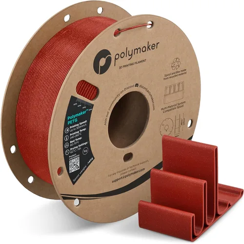 Vista 22 de Polymaker Filamento PETG de 0.07 in, 2.2 lbs, marrón militar Marrón (Army Brown)