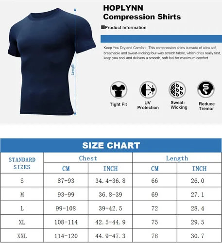 Vista 6 de Paquete de 46 camisetas de compresión y camisetas sin mangas para hombre, camiseta atlética de manga cortasin mangas para deportes