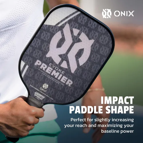 Vista 4 de Onix Evoke Premier Professional Tournament Pickleball Paddle Composite Face Impact Paddle