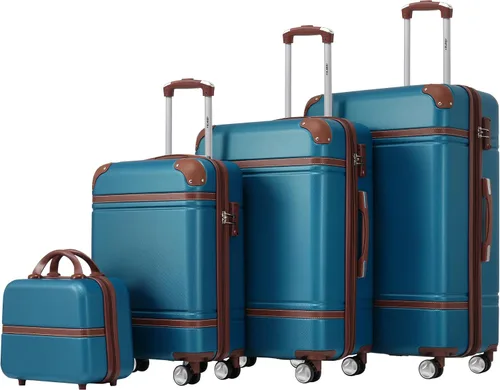 Vista 50 de Merax Equipaje Sets 2 piezas Hardshell 20&28 IN Maleta Set con bolsa de lona