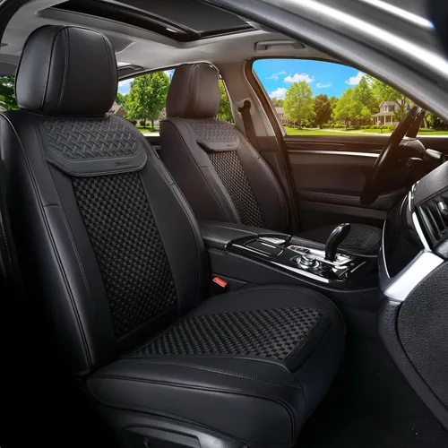 Vista 19 de Coverado - Fundas impermeables para asientos de coche, fundas delanteras para asientos de coche, 2 en 1, fundas protectoras para asientos de coche