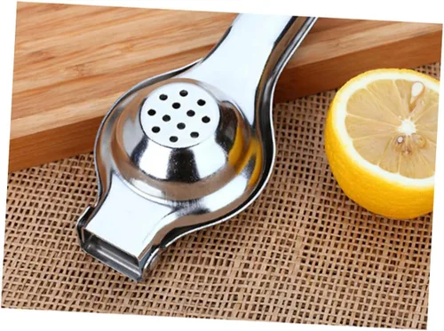 Vista 5 de INOOMP Exprimidor manual de acero inoxidable con exprimidor manual de limón y naranja con cómodo exprimidor de cítricos de mano para lima, kiwi