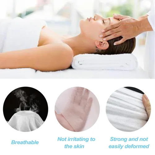 Vista 6 de 200 sábanas desechables, 31 x 71 pulgadas, impermeables, para mesa de masaje, tela no tejida, cubierta de cama para terapia de masaje, tatuajes