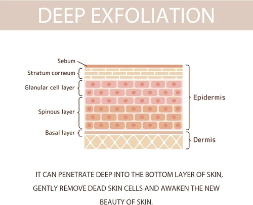 Vista 5 de Gel exfoliante purificante – Gel exfoliante, crema, gel, facial y corporal exfoliante para toda la piel (1 unidad)