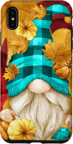 Vista 11 de iPhone 16 Buffalo Plaid Gnomie Cute Autumn Accessories With Fall Gnome Case