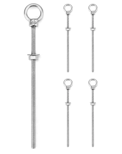 Vista 26 de QWORK Cáncamos roscados, paquete de 5, 3/4" x 4" tornillos de acero inoxidable de grado marino para hombro