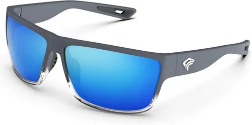 Vista 7 de TOREGE Gafas de sol deportivas polarizadas para hombres y mujeres, para ciclismo, correr, golf, pesca, gafas de sol TR26 Marco negro y lente nocturna