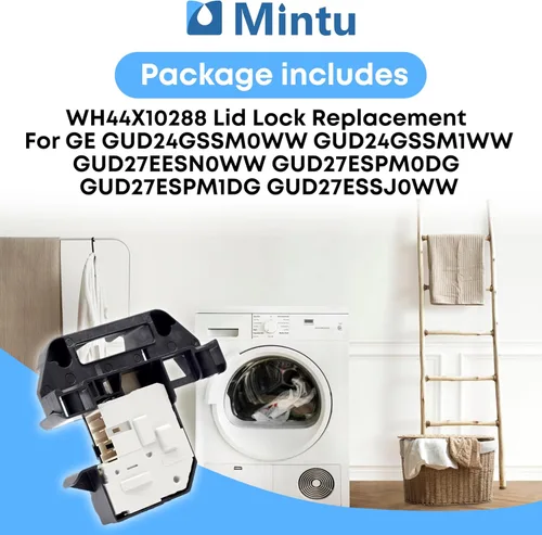 Vista 6 de WH44X10288 Reemplazo de cerradura de tapa para GE GUD24GSSM0WW GUD24GSSM1WW GUD27EESN0WW GUD27ESPM0DG GUD27ESPM1DG GUD27ESSJ0WW GUD27ESSJ1WW
