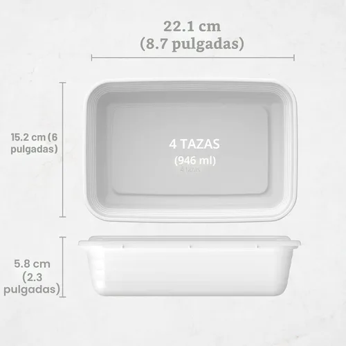 Vista 7 de Bentgo - 20 recipientes de 1 compartimento ligeros, duraderos, reutilizables, sin BPA, aptos para microondas, congelador, lavavajillas, color blanco