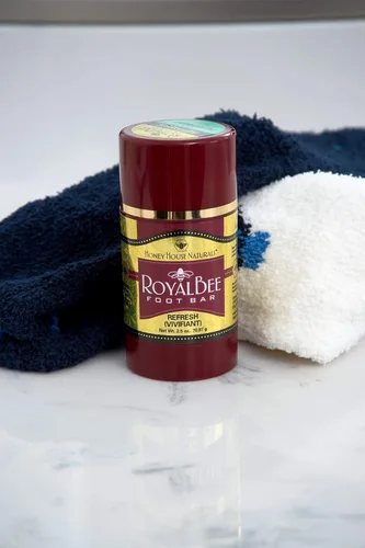 Vista 6 de Honey House Naturals Barra de pie Royal Bee, natural