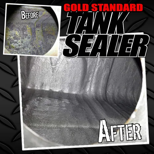 Vista 2 de KBS Coatings Sellador de tanque estándar dorado 5200, 8 onzas líquidas, plateado