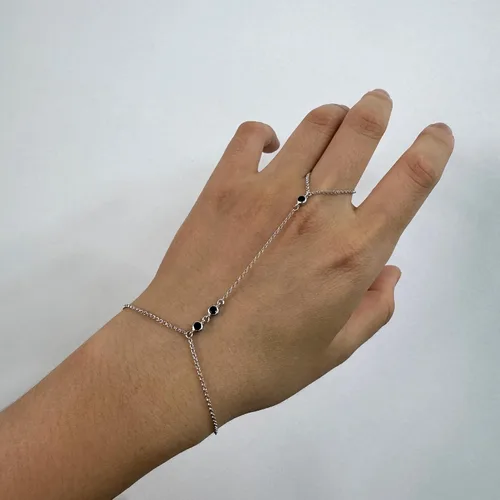 Vista 86 de Pulsera de plata de ley 925 para mujer, pulsera de mano para mujer, pulseras esclavas de 7 a 9 pulgadas ajustable