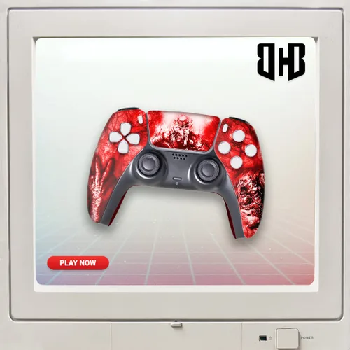 Vista 243 de Battman Custom PS-5 Controller Wireless compatible with Play-Station 5 Console by BCB Controllers Proudly Customized in USA with Permanent