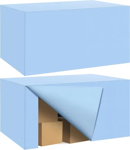 Vista 12 de Paquete de 2 manteles ajustados para mesa rectangular de 4 pies, 48 x 24 pulgadas, cubiertas de mesa verde manzana, tela de poliéster resistente al