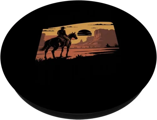 Vista 2 de Amarillo by Mornin Folk Style Western Country Music PopSockets Adhesive PopGrip
